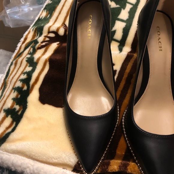 EUC Coach Waverly BeadChain Pumps 100% Leather - Picture 4 of 9